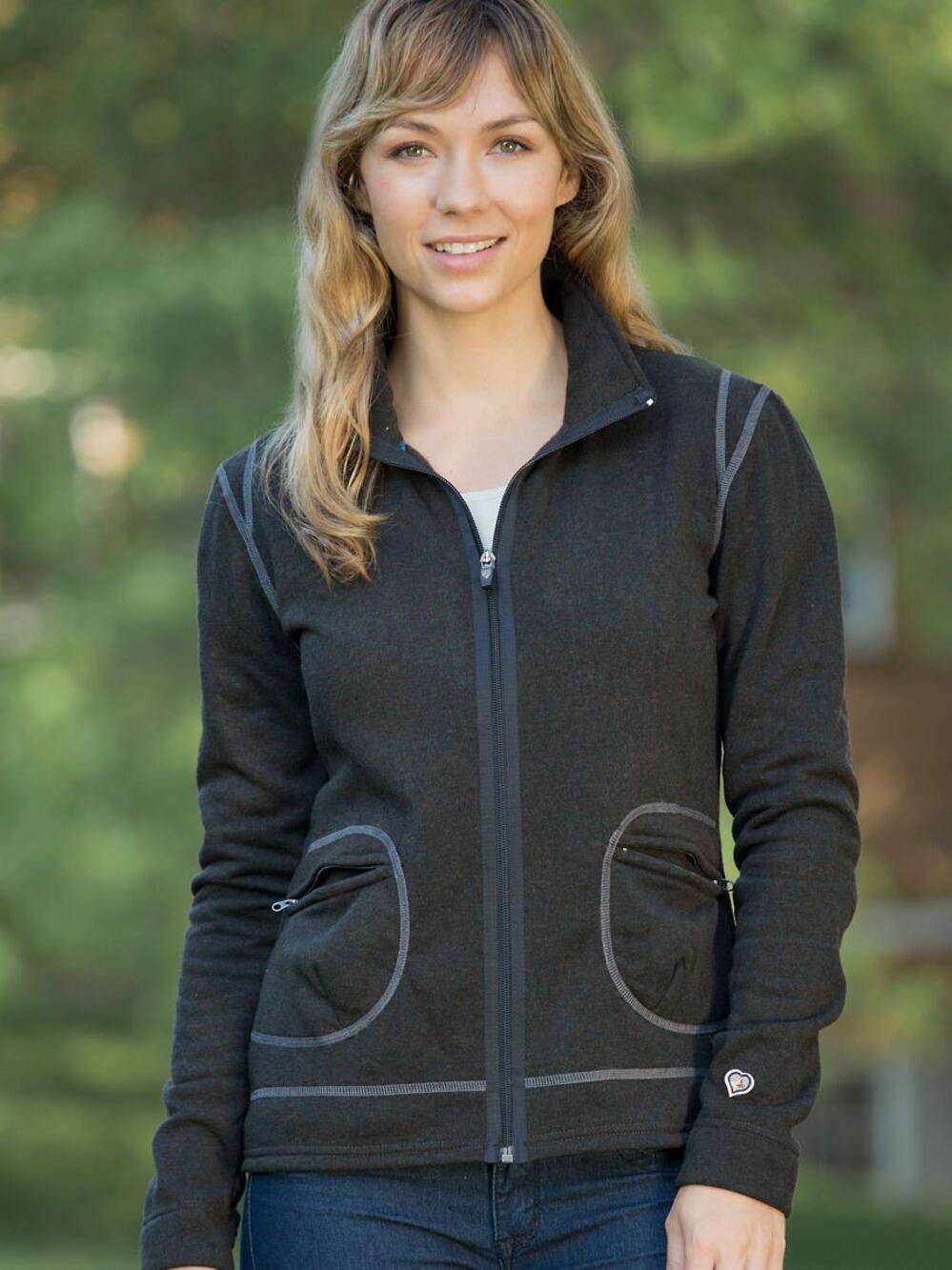 Kuhl Istria Full-Zip Fleece Jacket Brown Medium Outdoors Gorp Hike Camping Layer